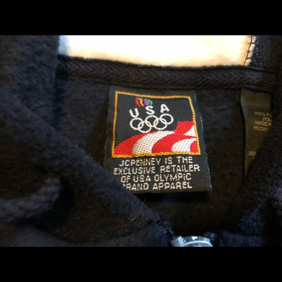 Vintage USA Olympic fleece Hoody Embroidered logo - Picture 6 of 6